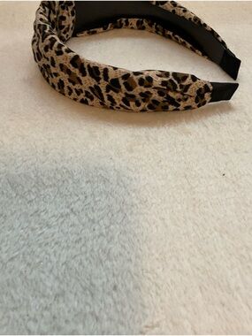 Leopard Print Padded Headband - Women Accessories
